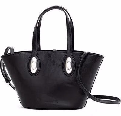 Black Leather Shoulder Bag