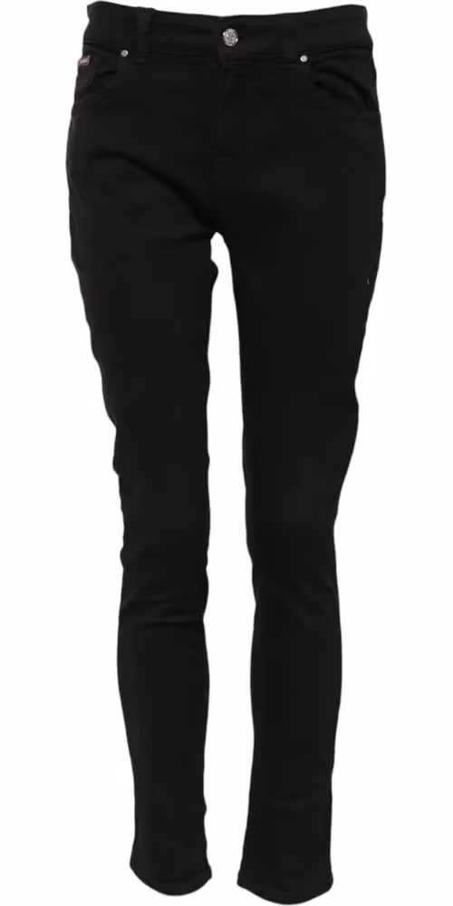 Dolce & Gabbana Black Cotton Skinny Mid Waist Denim Jeans