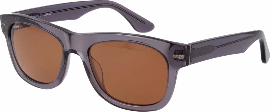 Serengeti Gray Plastic Sunglasses