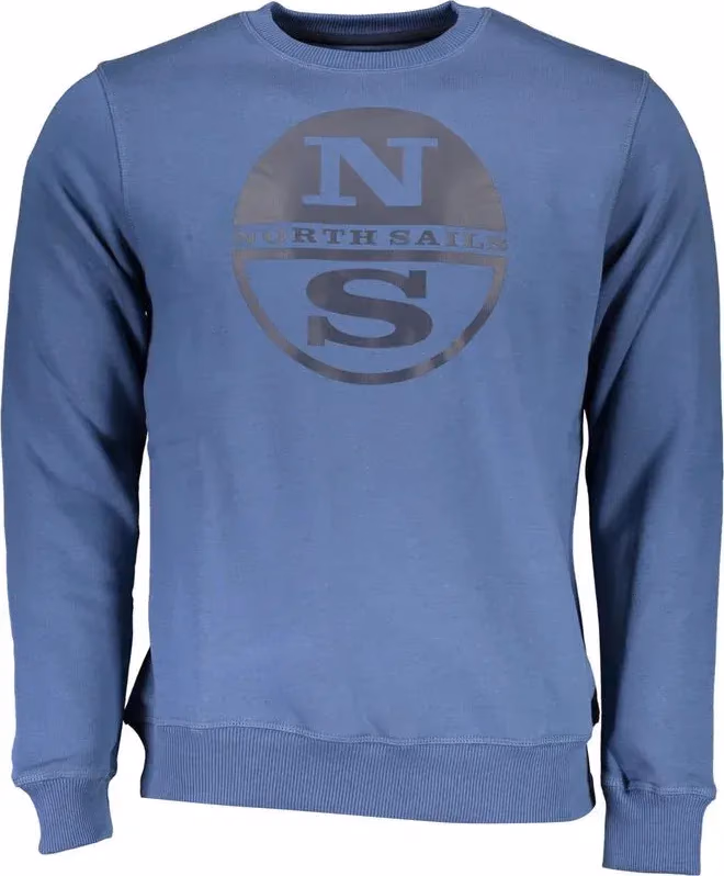 North Sails Blu Cotton Men's Sweatshirt