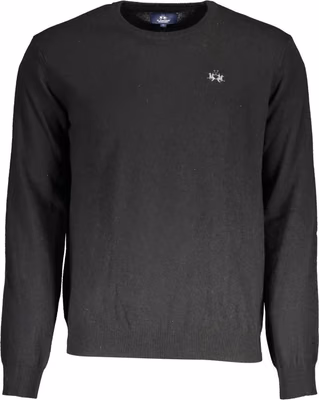Black Wool Men's Sweater