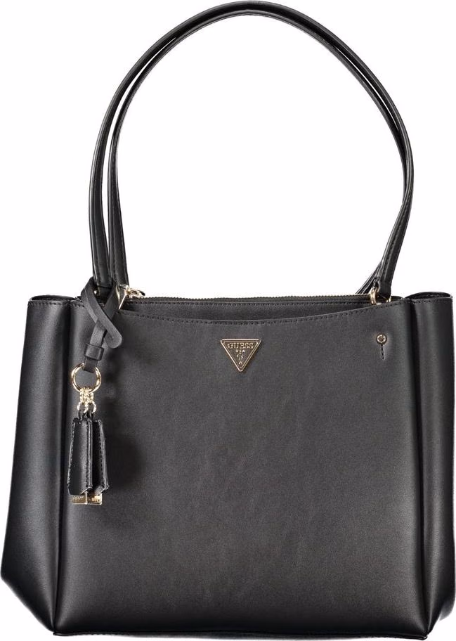 Guess Jeans Nero Poliuretano Women Handbag