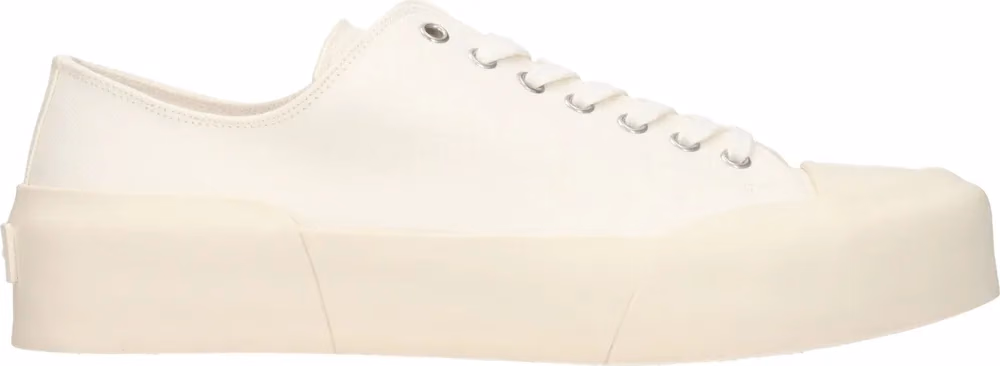 Jil Sander Beige Fabric Low Top Sneakers