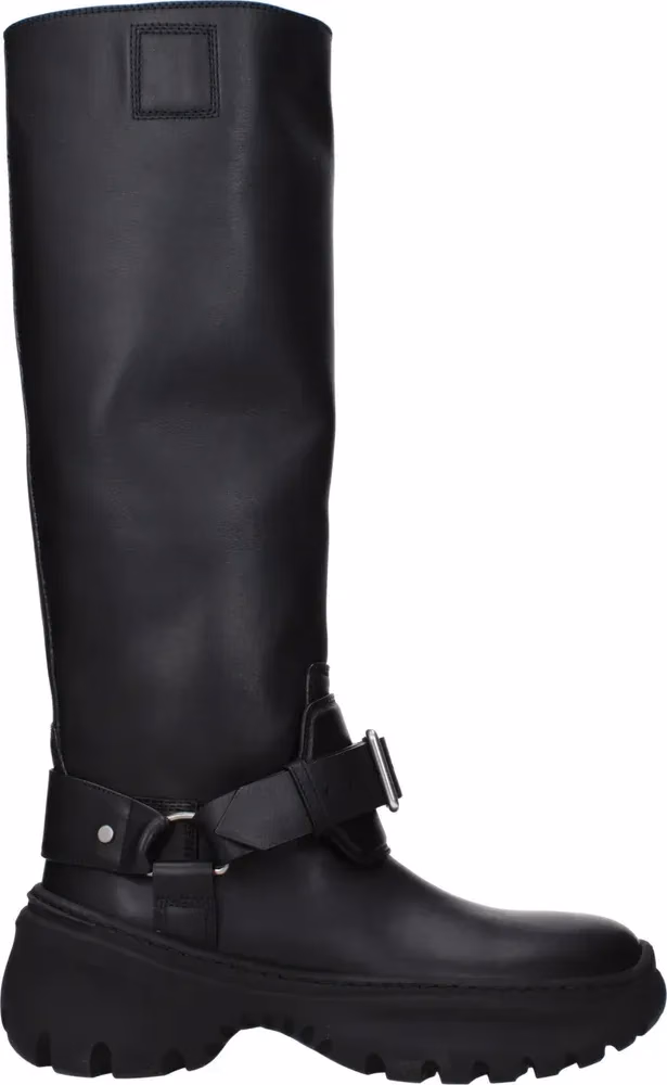 Burberry Black Leather Boots