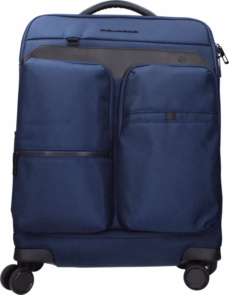 Piquadro Blue Fabric Luggage And Travel