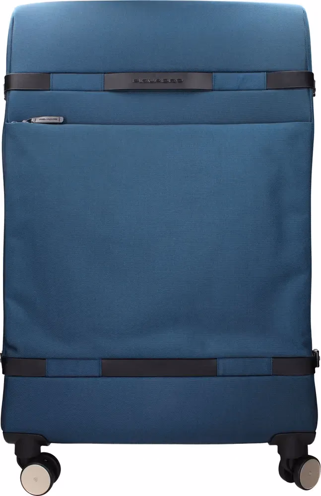 Piquadro Blue Fabric Luggage And Travel