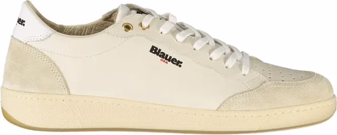 Blauer Bianco Poliuretano Uomo Sneaker