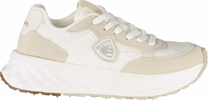 Blauer White Polyurethane Women Sneaker