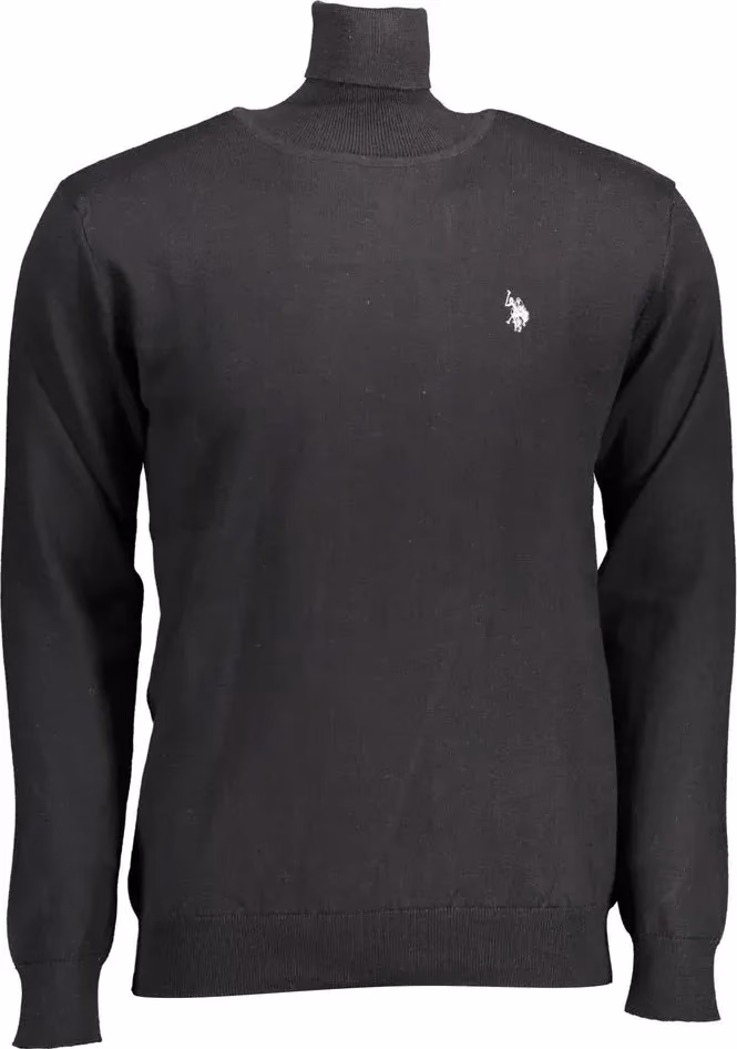 U.S. POLO ASSN. Black Cotton Men's Sweater