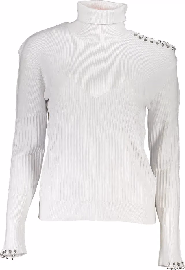Patrizia Pepe Grigio Poliammide Women Sweater Turtleneck