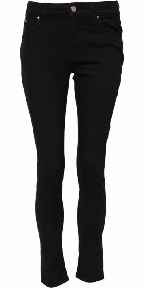 Dolce & Gabbana Black Cotton Skinny Mid Waist Denim Jeans