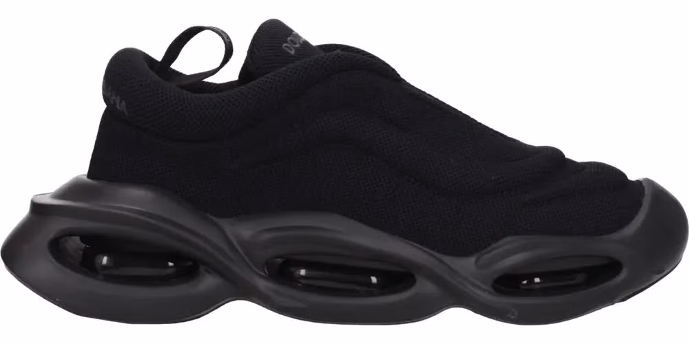 Dolce & Gabbana Black Fabric Chunky Sneakers