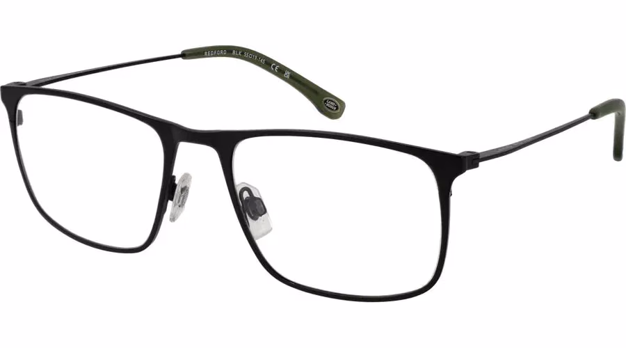 Land Rover Black Stainless Steel Glasses (Frames)