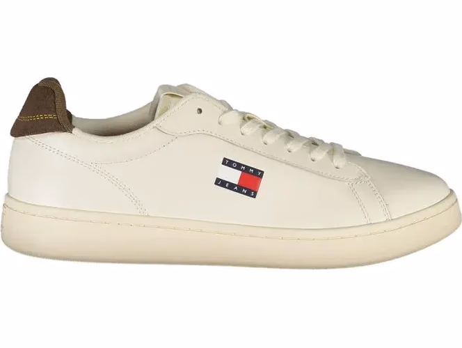 Tommy Hilfiger Bianco Polyurethane Men Sneaker