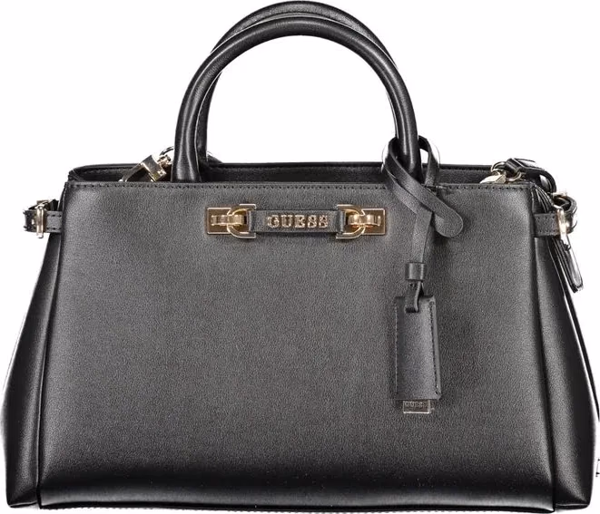 Guess Jeans Nero Poliuretano Women Handbag