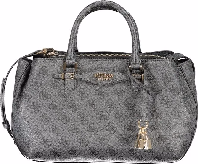 Guess Jeans Nero Poliuretano Women Handbag