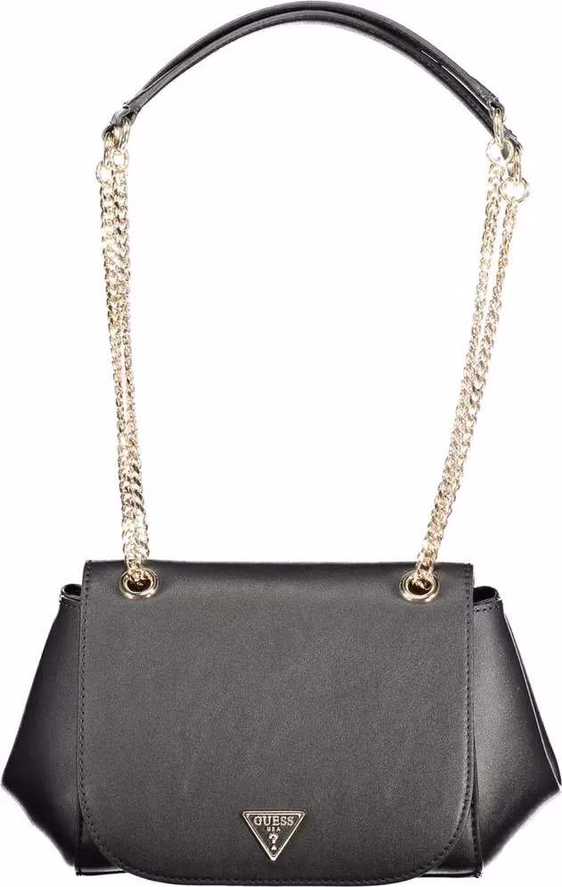 Guess Jeans Nero Poliuretano Women Handbag