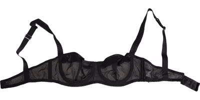 Black Sheer Mesh Underwire Bra Underwear