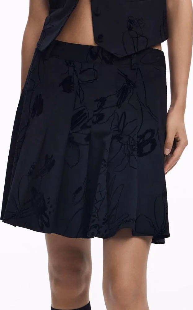 Desigual Black Polyester Women Skirt