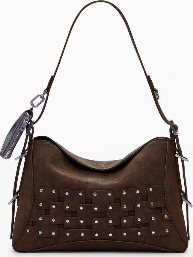 Desigual Marrone Poliuretano Women Handbag