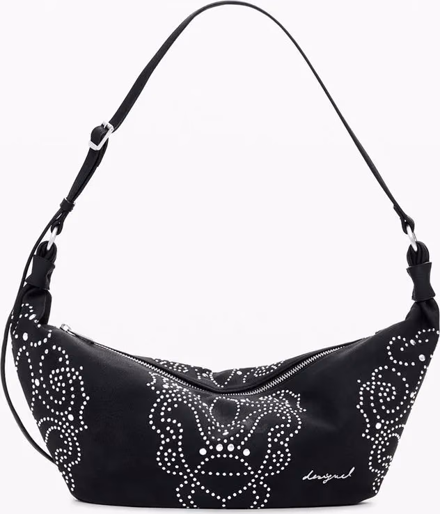 Desigual Nero Poliuretano Women Handbag