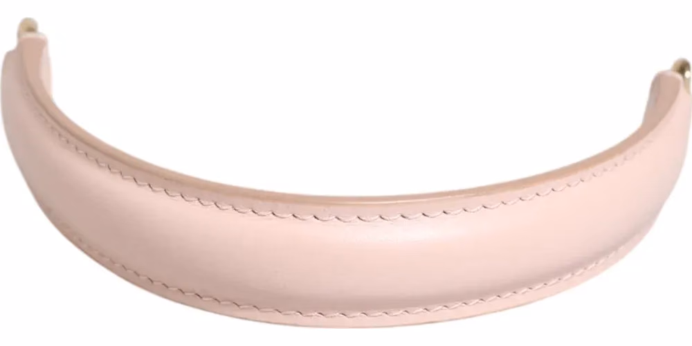 Dolce & Gabbana Strap Pink Leather Gold Tone Big Bag Handle Shoulder Strap