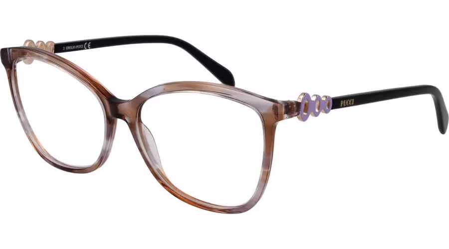 Emilio Pucci Brown Plastic Glasses (Frames)