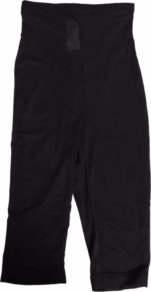 Dolce & Gabbana Black High Waist Tight Midi Trouser Underwear