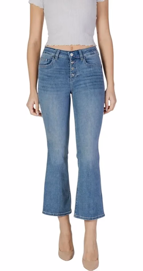 Liu Jo Blue Cotton Bootcut Jeans