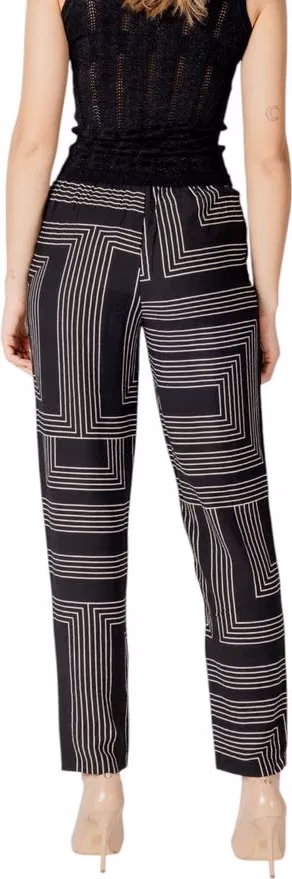 Jacqueline De Yong Black Viscose Pants