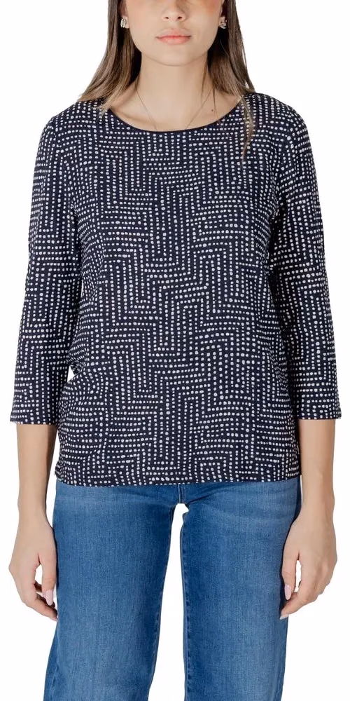 Street One Blue Viscose Long Sleeve T-Shirt