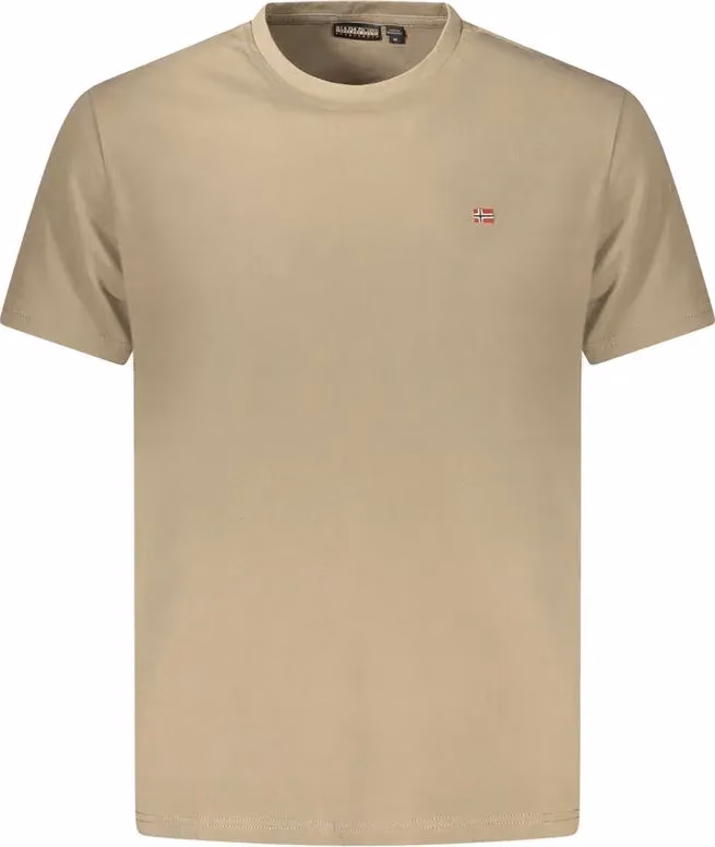 Napapijri Marrone Cotton Mens T-Shirt