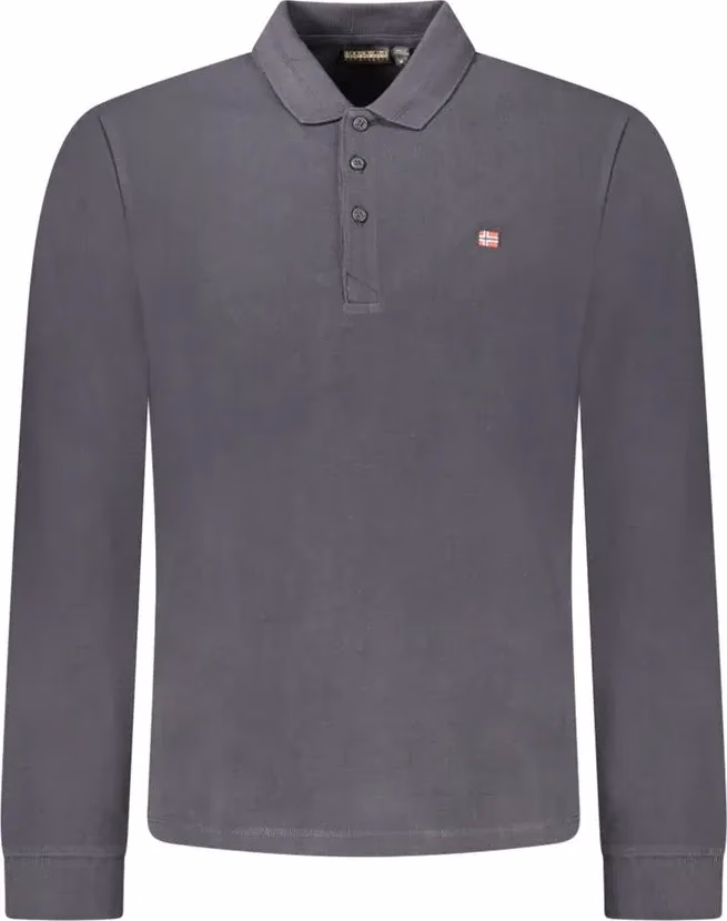Napapijri Nero Cotton Men Polo Shirt