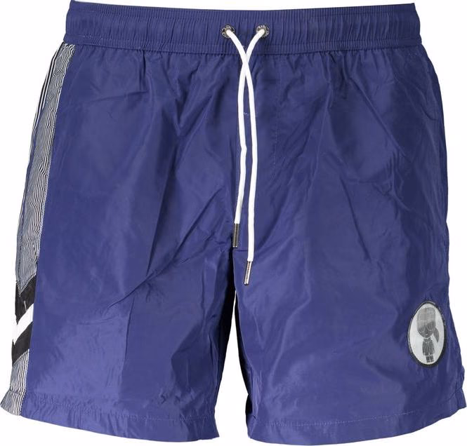 Karl Lagerfeld Blue Polyester Men's Swim Boxer