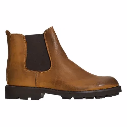 Roberto Pepe Luxury Brown Calfskin Men Boot