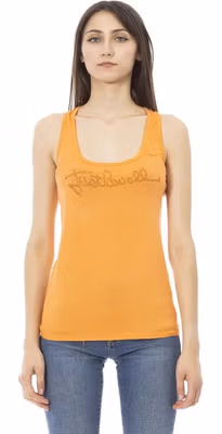 Orange Viscose Women's Top