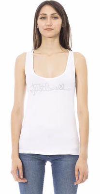 White Viscose Women Top