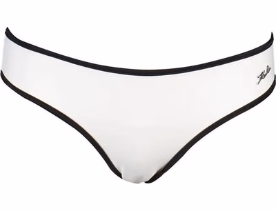 White Polyamide Women Swim Brief