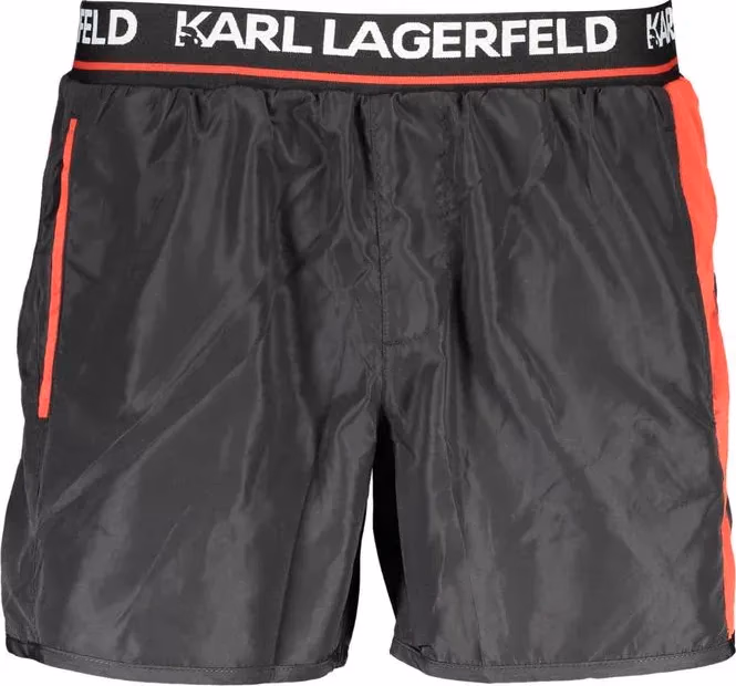 Karl Lagerfeld Nero Poliestere Mens Swim Boxer