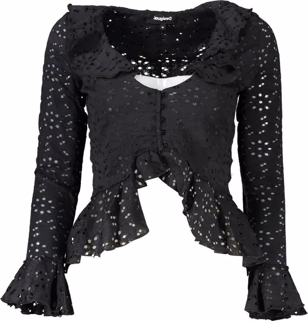 Desigual Nero Poliammide Donna Blouse