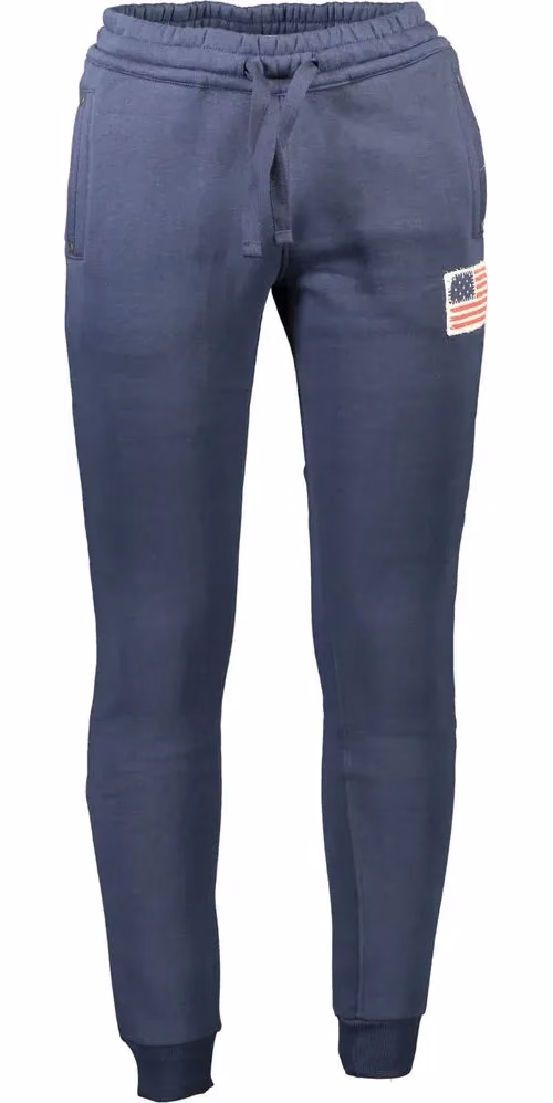 U.S. POLO ASSN. Blue Cotton Men's Trousers