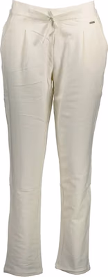 White Cotton Women's Trouser