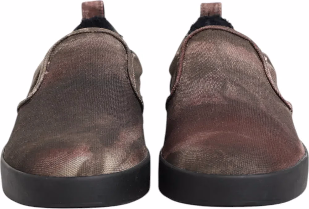 Dolce & Gabbana Multicolor Cotton Low Top Slip On Men Sneakers Shoes