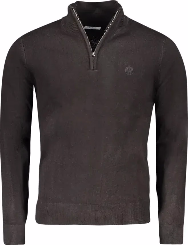 North Sails Black Acrylic Men Sweater