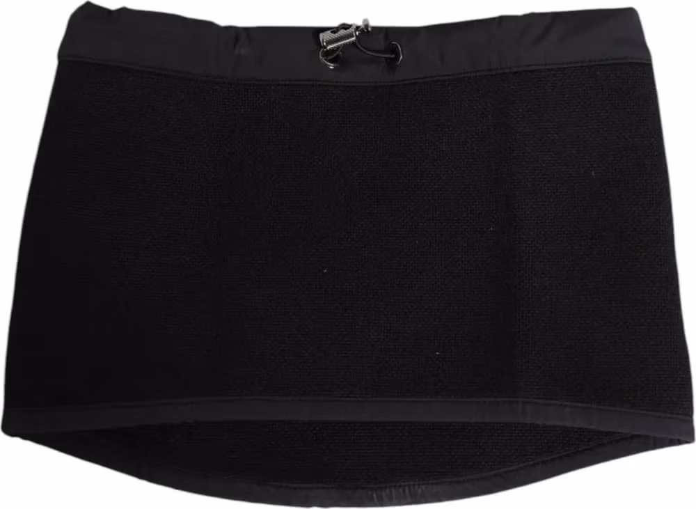Dolce & Gabbana Black Lace Stole Knitted DG Logo Men One Size Scarf