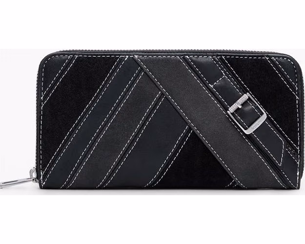 Desigual Nero Poliuretano Women Wallet