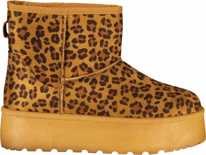 Laura Biagiotti Marrone Polyester Women Ankle Boot