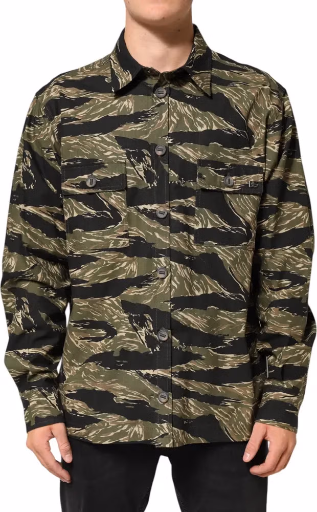 Dolce & Gabbana Multicolor Camouflage Cotton Casual Shirt