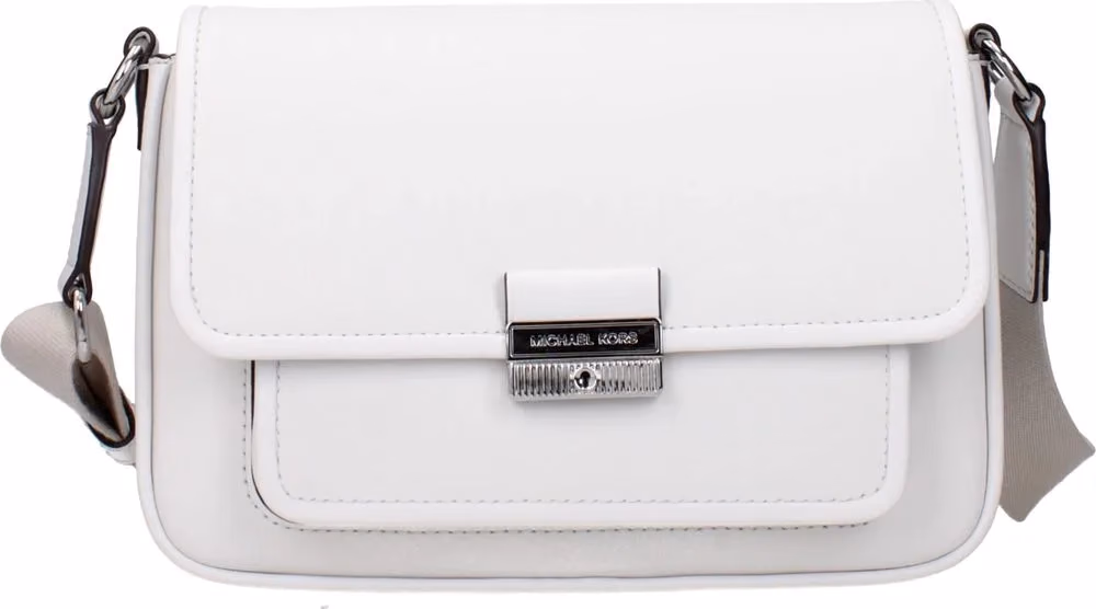 Michael Kors White Leather Crossbody Bag