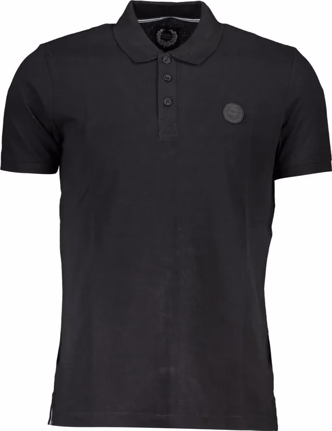 Gianmarco Venturi Black Cotton Men's Polo Shirt